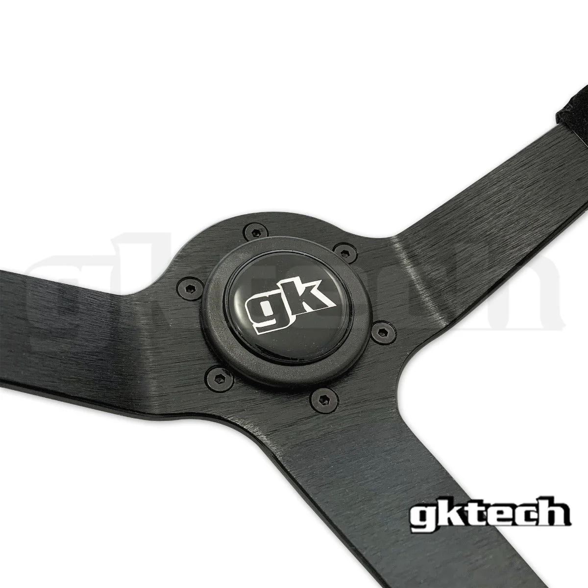 Steering wheel 350mm Deep dished leather - Image 6