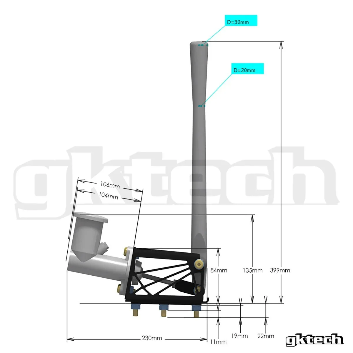 V2 Hydraulic e-brake assembly + handle - Image 7