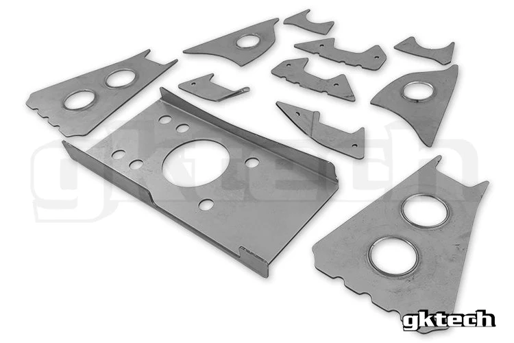 V2 S13 240sx/R32 GTS-T Skyline subframe weld in reinforcement plates - Image 4